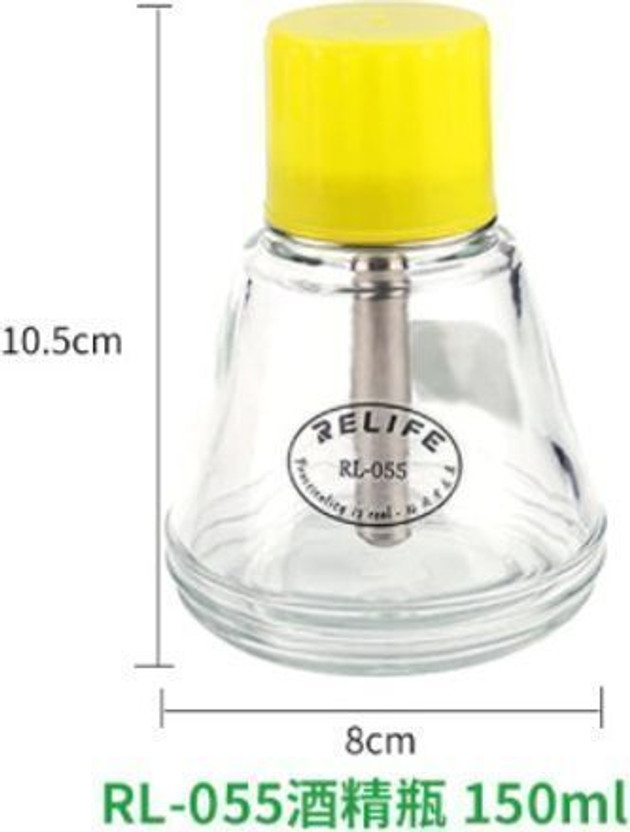 BABA TOOLS RLIFE RL-055 Laboratory Dropper Bottle | Pressing Water Bottle Laboratory Dropper Bottle(Glass 150 ml Pack of1)