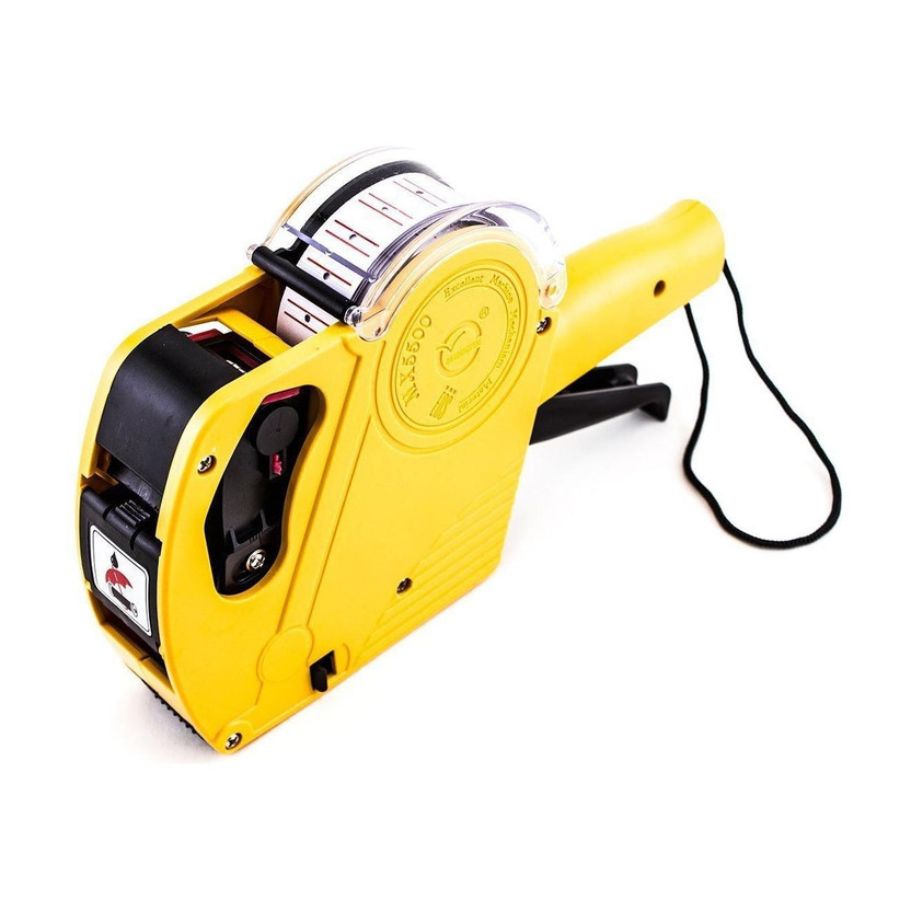 NEXA Price Labeller MX5500 Rate Printer Label Gun 8 Digits 1pc (Yellow) Label Stamping Machine(Semi Automatic)
