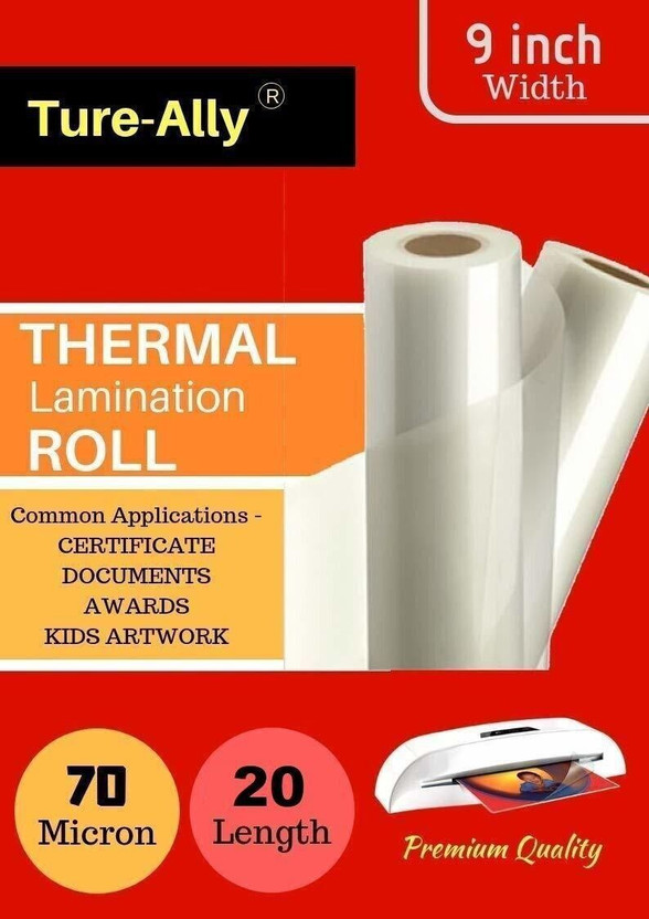 True-Ally thermanl lamination pouch Laminating Sheet(70 mil Pack of 1)