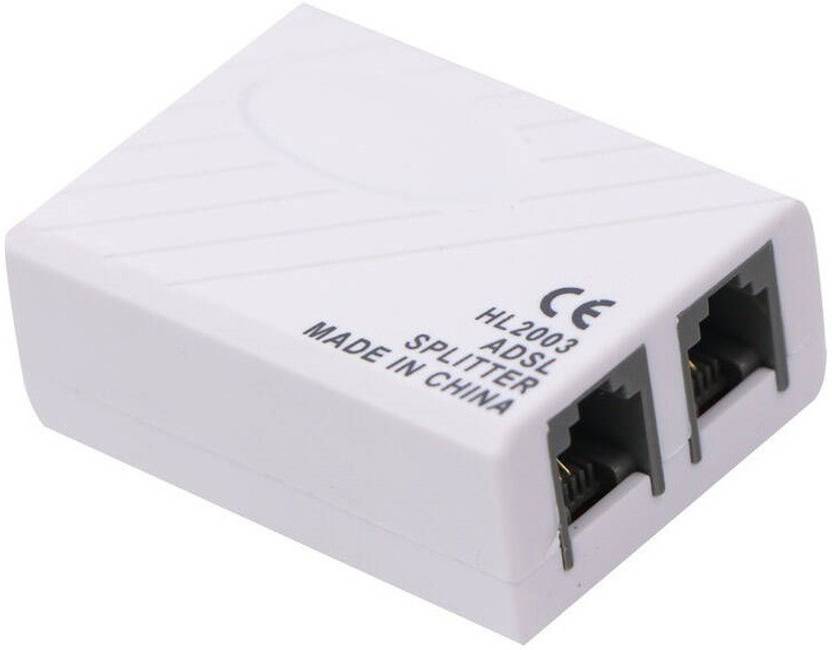 HLSP 1 to 2 RJ11 6P2C Female Socket Phone Modem FILTER ADSL/DSL