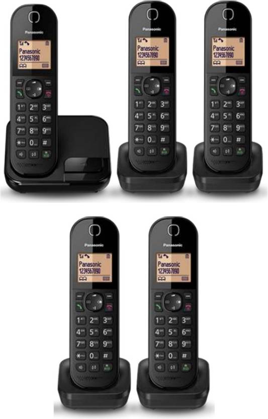 Panasonic WIRELESS 5 EXTENSIONS Cordless Landline Phone Price