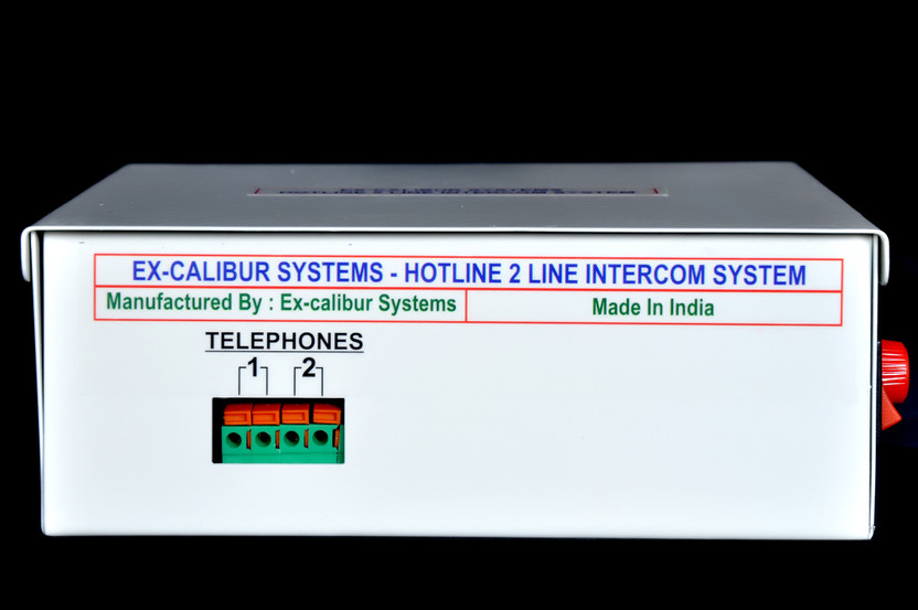 Excalibur EX-CALIBUR SYSTEMS - HOTLINE 2 LINE INTERCOM SYSTEM Corded & Cordless Landline Phone(IVORY)