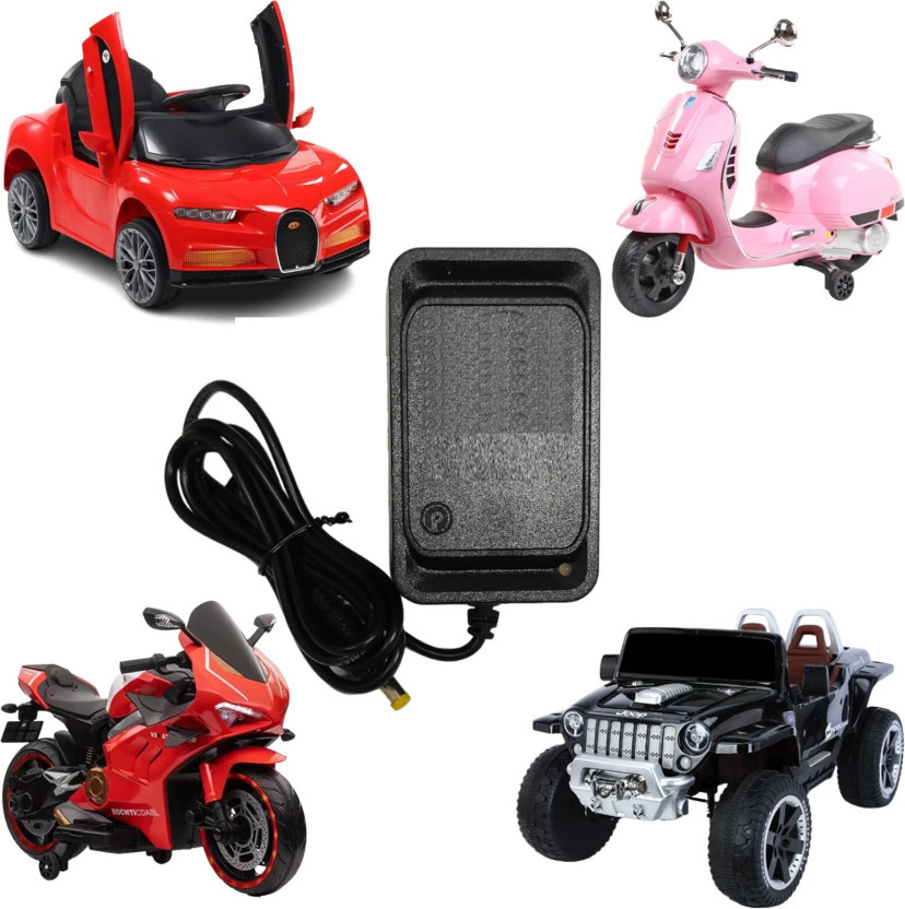BALRAMA 12V Charger Adapter for Kids’ Electric Ride-On Car, Bike, or Jeep + Auto Cut-Off Power Supply Electronic Hobby Kit