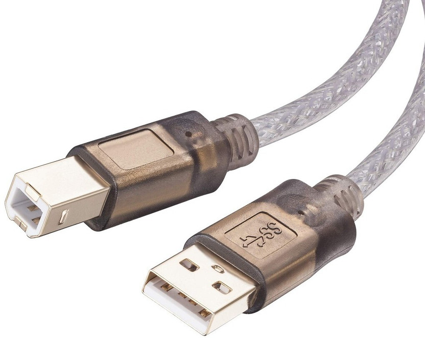 XIRIXX USB Printer Cable 5 FT 2 W Adapter(Power Cord Included)