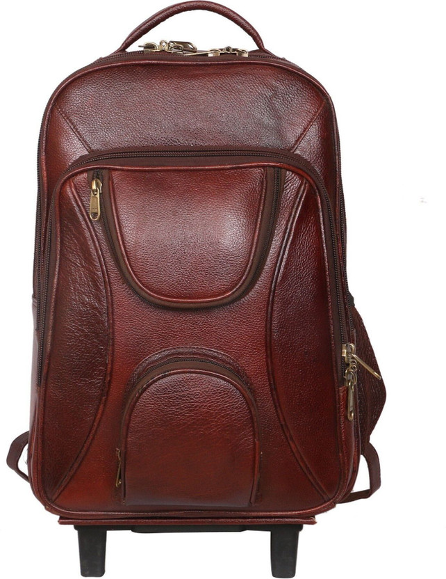 C Comfort 15 inch Trolley Laptop Strolley Bag(Brown)