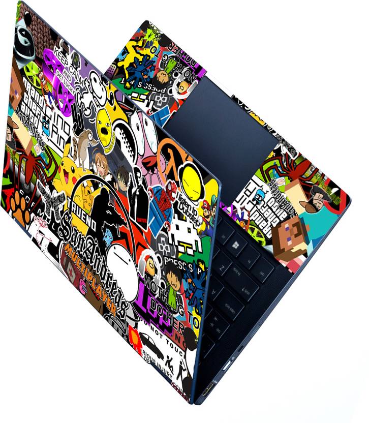 Techfit Laptop Skin Full Panel 15.6 inch San Andreas Sticker Bomb