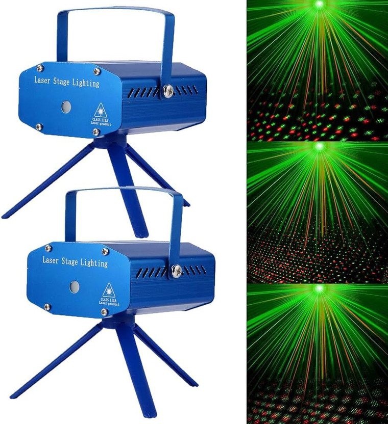 Arceus Party Mini Laser Projector Stage Lighting Sound Activated Laser Light Party(532 nm, Blue, Green, Red)