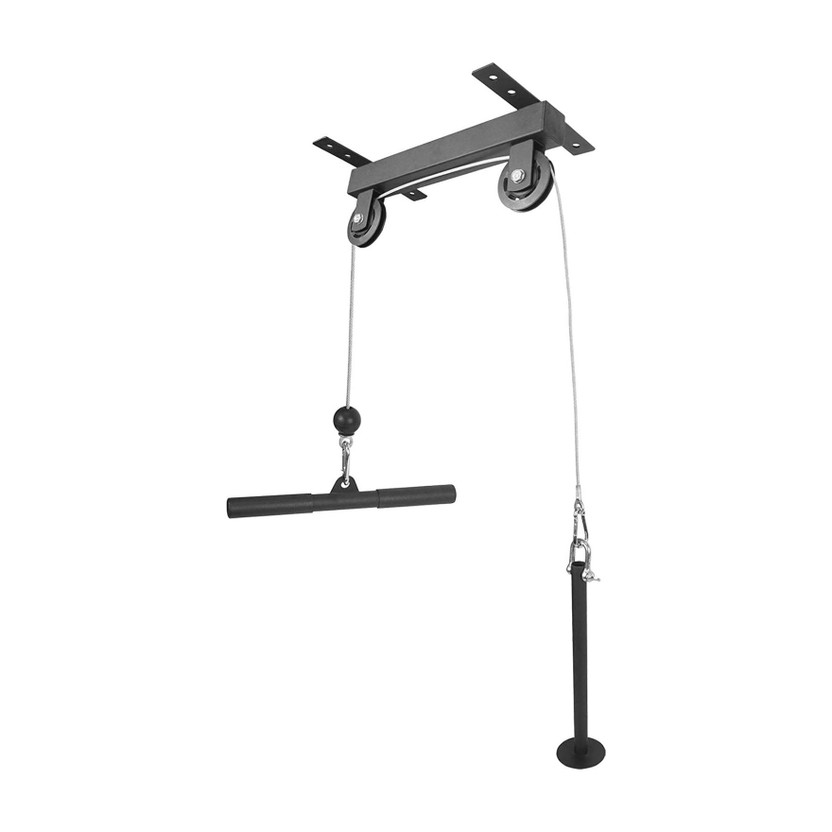 muscles muscles & mind gym equipments Ceiling Mounted Pulley System for Triceps Workout - Black Color Lat Pulldown(120 kg) - Flipkart Deal
