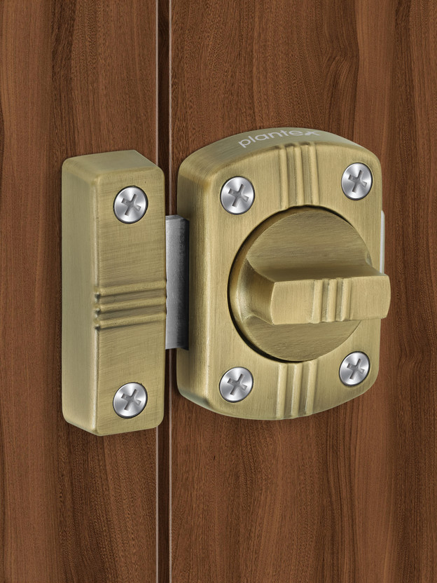 Plantex Push to Close Latch(Brass)