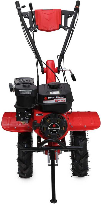 Royal Kissan Petrol Power Tiller| 4-Stroke 212CC 170F Engine Fuel Self Propelled Lawn Mower(0 inch)