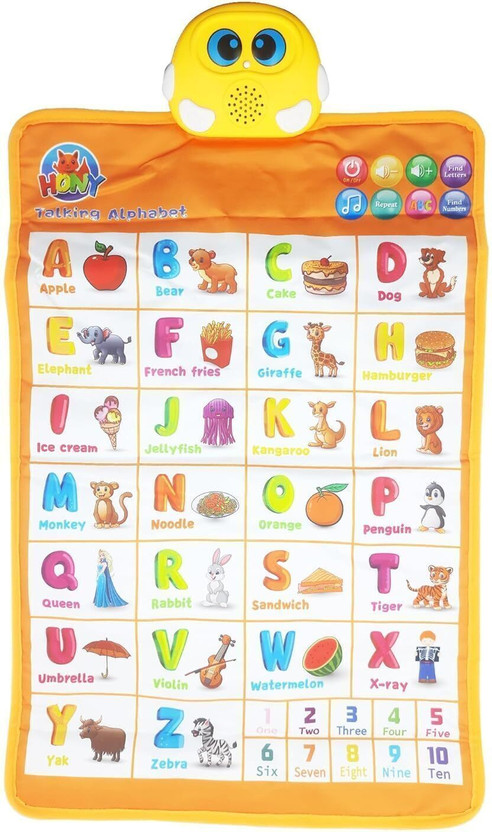 Little Mind ABC & 123s wall poster Learning Mat Toys for Toddlers 1-3, Montessori Toys(Multicolor)