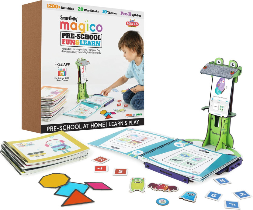 PATRIDA INDIA Magico Fun & Learn Kit. 2.5 - 5 yrs NCERT Free APP Preschool (Multicolor)(Multicolor)