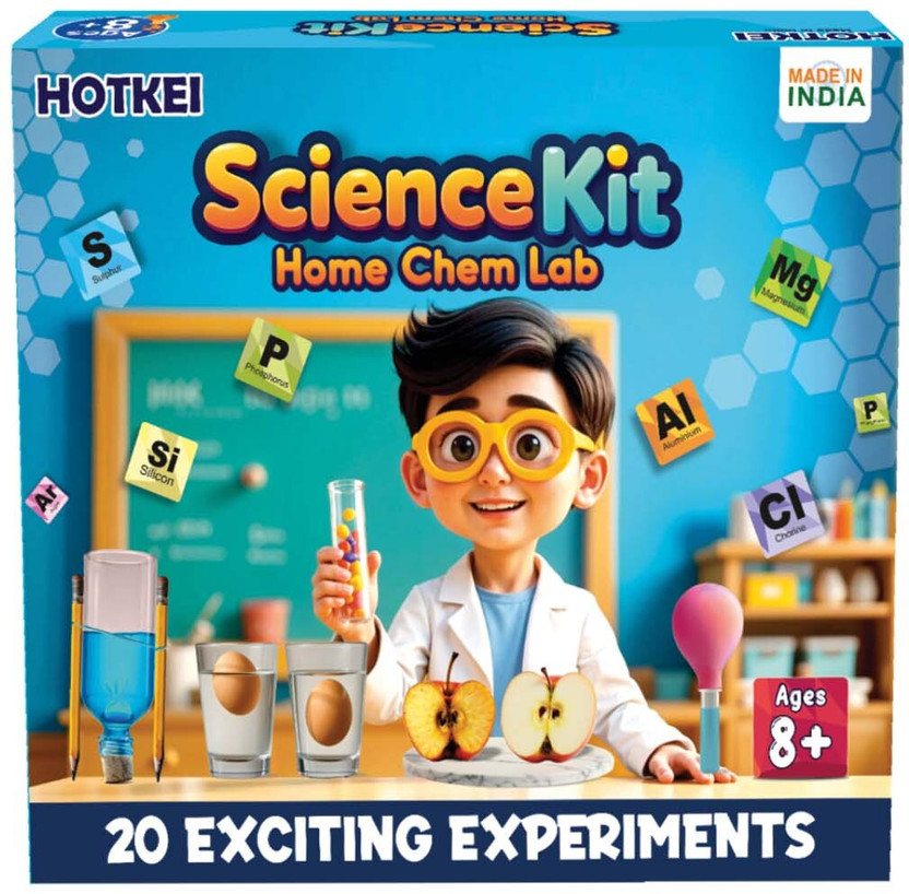 HOTKEI Educational Science experiment Kit stem Toys for Kids Boys Girl Aged 8-14 Years(Yellow)