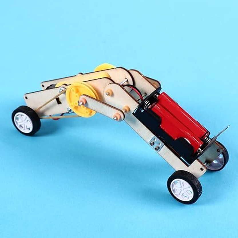 TATV QALAA DIY STEM Worm Crawling Robot Physics Toy Experiment Educational Project for Kid(Beige)