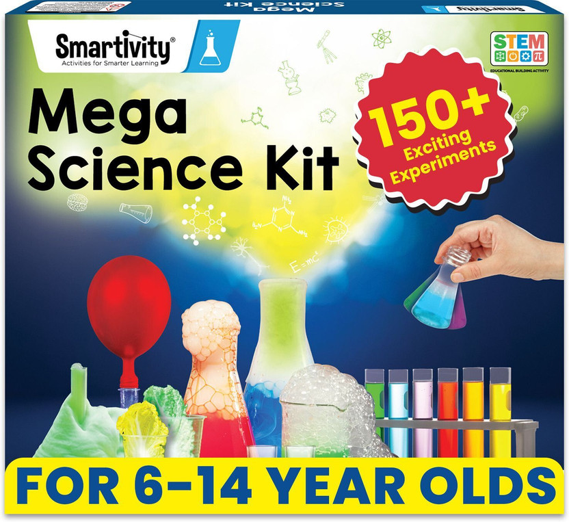 Smartivity Mega Science Kit 150+ for Boys & Girls Age 6,8,10,12,14 Years Old kids(Multicolor)