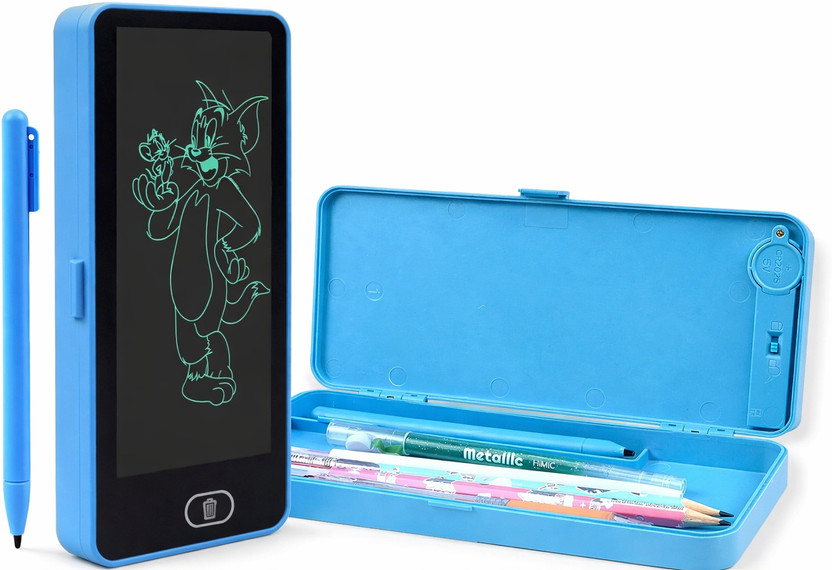 ANSHAURA Kids LCD Writing Tablet with Pencil Box Storage and Digital Slate(Multicolor)