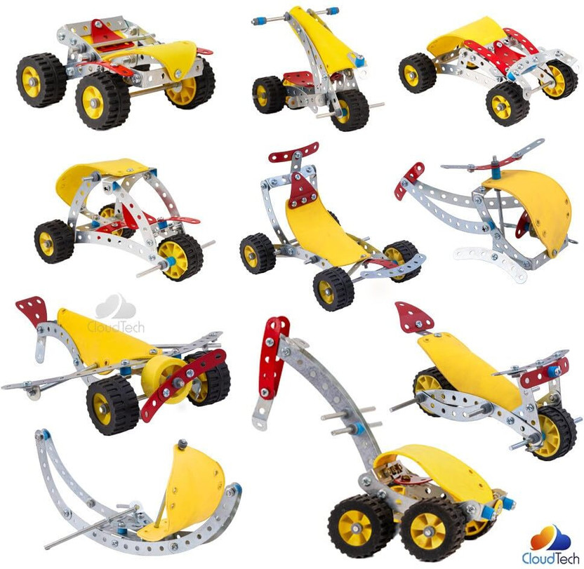 CloudTech Enginero Metal Mechanical Kit toys for Kids | Level 1 | 101pcs(Multicolor)