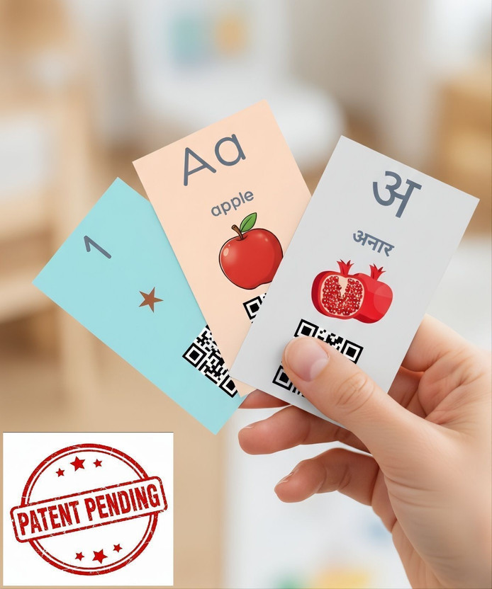 Srrt Kidz Hindi Varnamala Alphabet Flashcards with LEARNING APP for Kids 2-6(Multicolor)