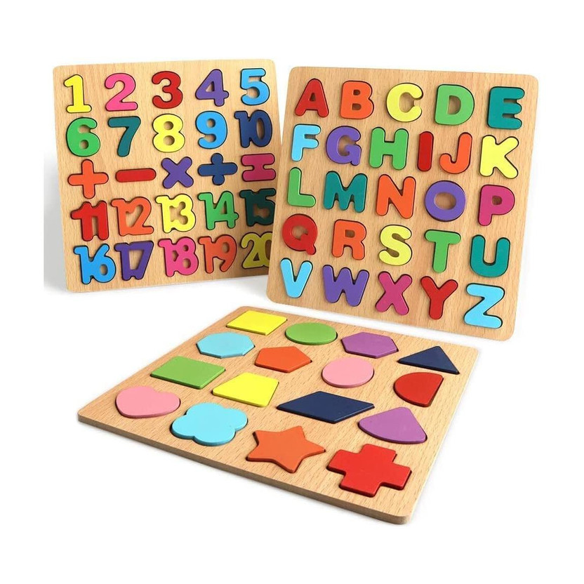 VHD Wooden Learning Educational Game Board for Kids, Puzzle Toys(Multicolor)