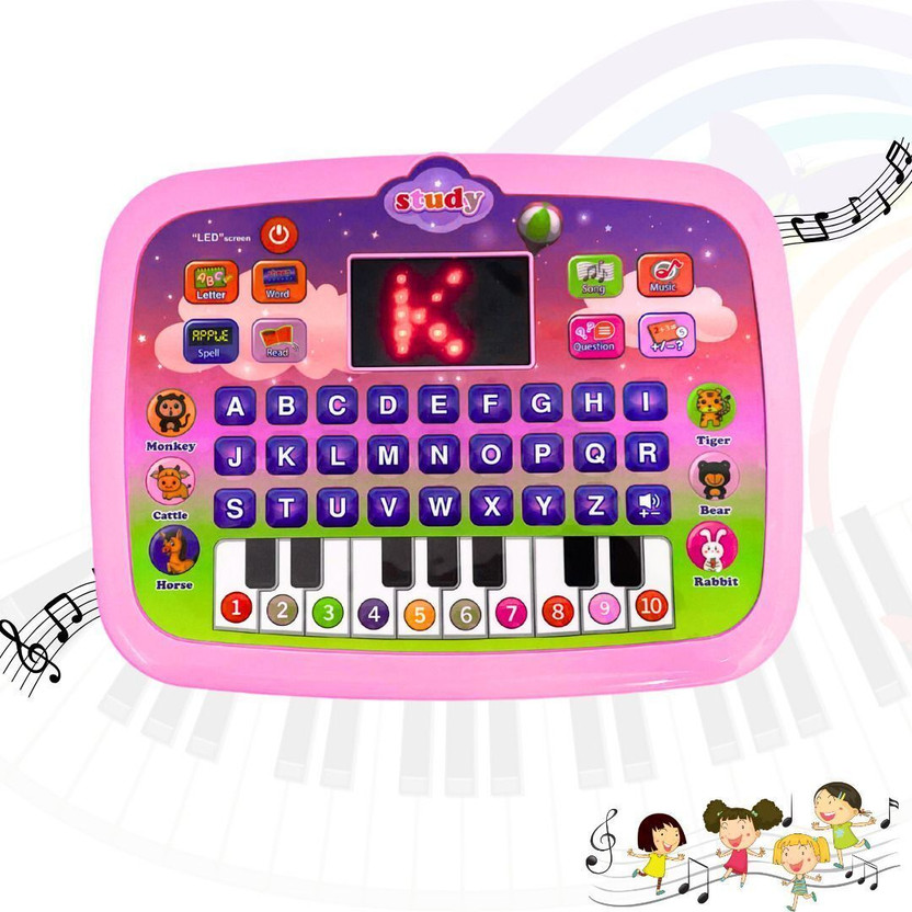 APEX APEX MEDIA AND MARKETING INDIA Educational Learning Laptop Toy for Kids with Led Screen With Piano Music Toy(Pink) - Flipkart Deal