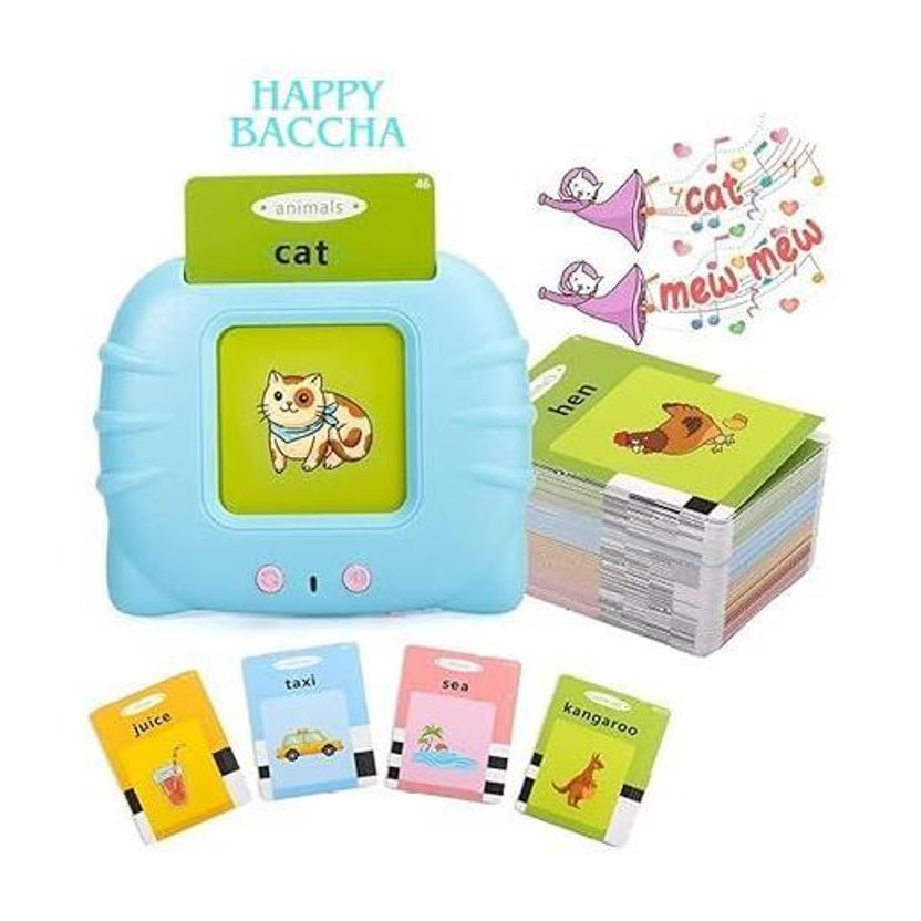 HAPPY BACCHA Sound Enabled Flash Card Study Toy(Multicolor)