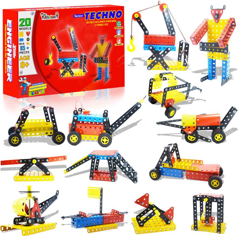 The Little Ones Mechanical Toys, Senior Construction Set-20 Models For Kids Aged 8-14 years old(Multicolor)