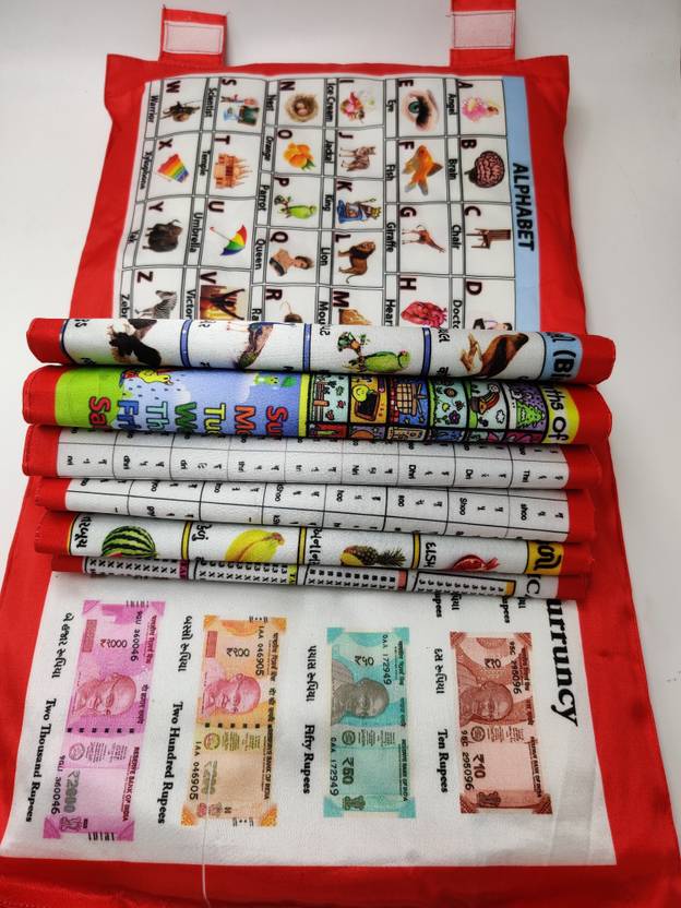 polkee Learning Pillow with English,Gujarati Alphabet Price in India