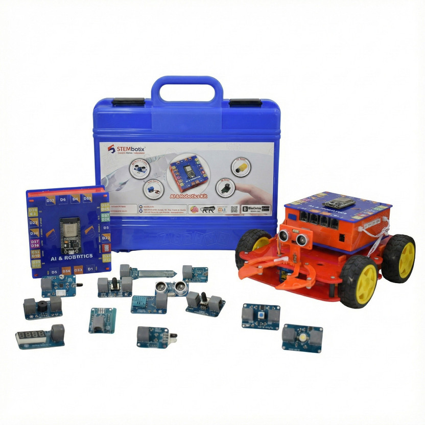 stembotix AI & Robotics Learner Kit(Blue)