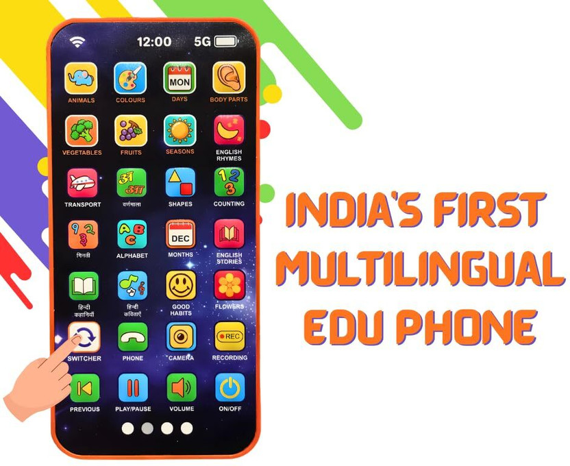 sylvoro Multi Language EduPhone(Multicolor)