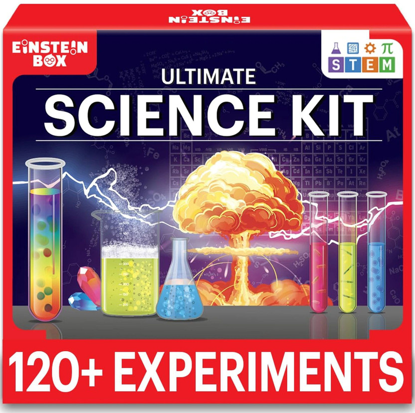 Einstein Box Science Experiment Kit | Chemistry Kit Toys for Boys and Girls Aged 6-12 Years(Blue)