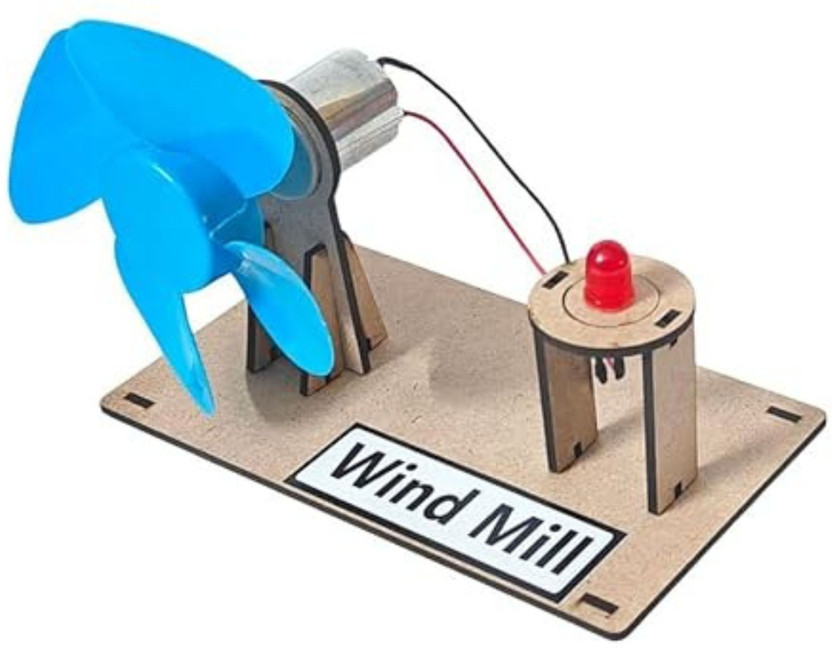 ERHIndia Science Kit Class 6 Wind Mill Project Working Model Toy for School Kids Use(Multicolor)