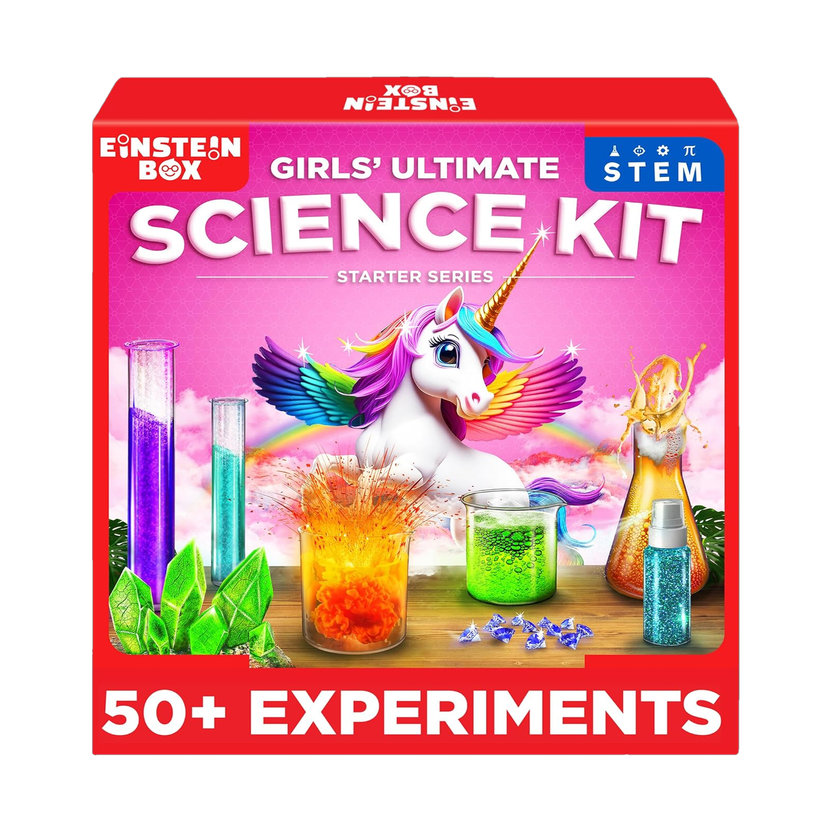 Einstein Box Ultimate Girls' Science Starter Kit for Girls 6-15 Year Olds |(Pink)