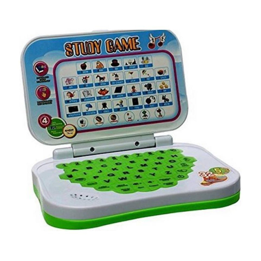 Gad Gad GADD Educational Learning Kids Laptop, Study Game Kids Mini Laptop English Learner Study Game Computer Notebook Toy (Multicolor)(Green, White) - Flipkart Deal