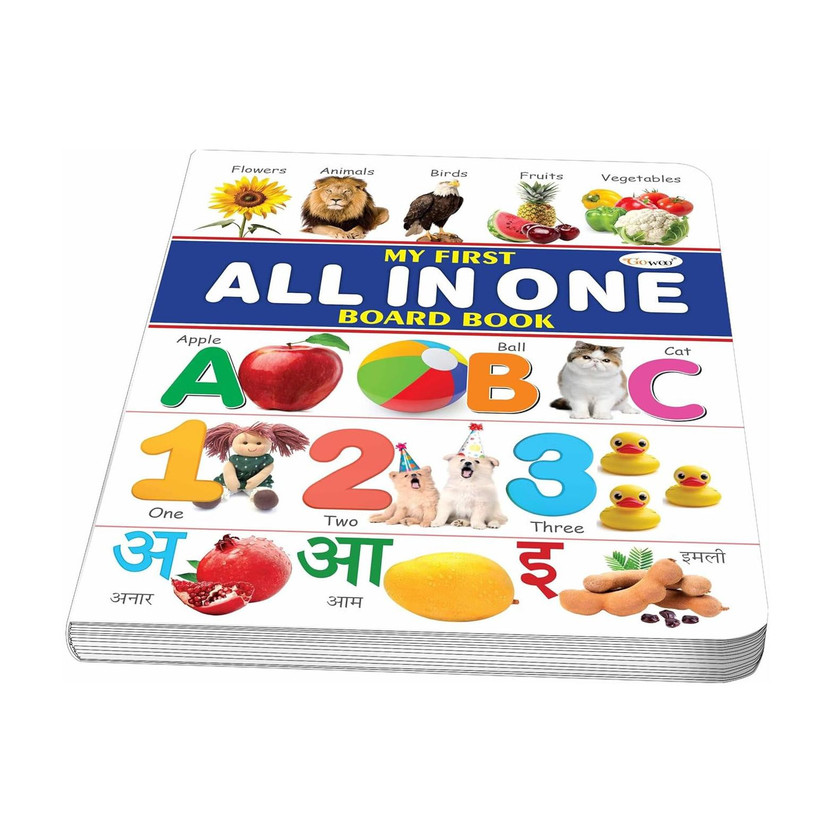 ELEXN Return Gift All In One Book For Child, Learning Board Book For Kids(Multicolor)