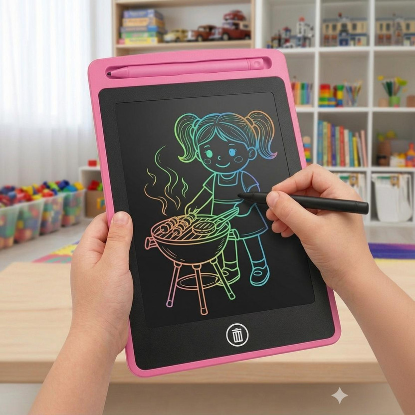 Vicorp LCD Writing Screen Tablet Drawing Board for Kids/Adults ,8.5 inch(Multicolor)