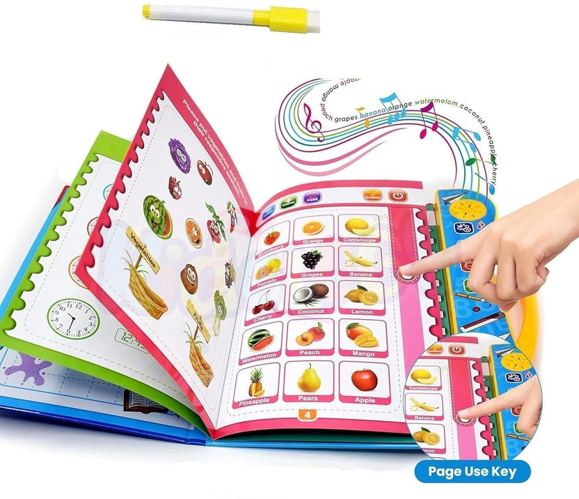 GRAYSEE Toys Interactive Intelligent Children Book Phonetic Learning Book Sound Toy(Multicolor)