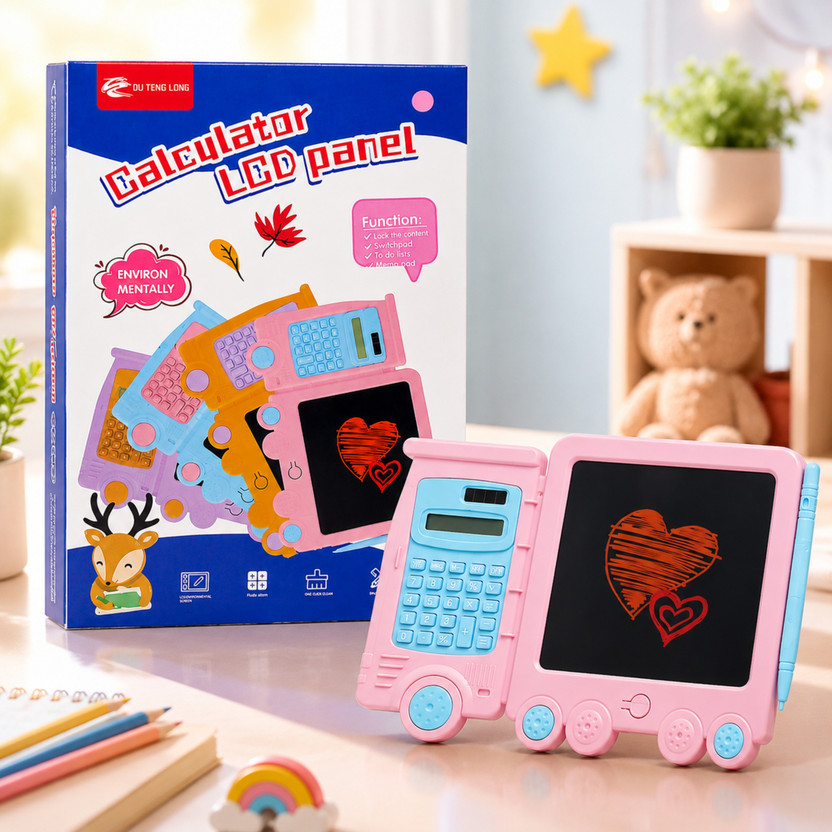 Chigy Chigy Wooh Calculator LCD Writing Tablet for Kids with Stylis Pen Drawing & Writing Pad(Multicolor) - Flipkart Deal