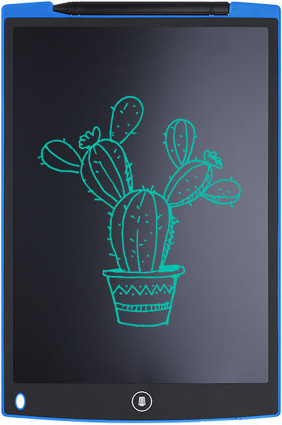 VMV FUZON 12inch LCD Writing Pad For Kids ReWriting Paperless Electronic Digital Slate V6(Blue, Black)