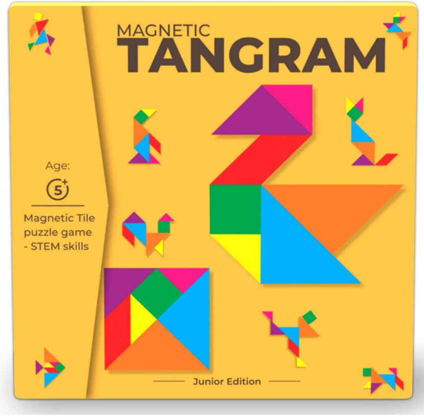 KS KS home Innovations Magnetic Tangram Puzzle Game for Kids, STEM Educational Toy, 2+ Years(Multicolor) - Flipkart Deal