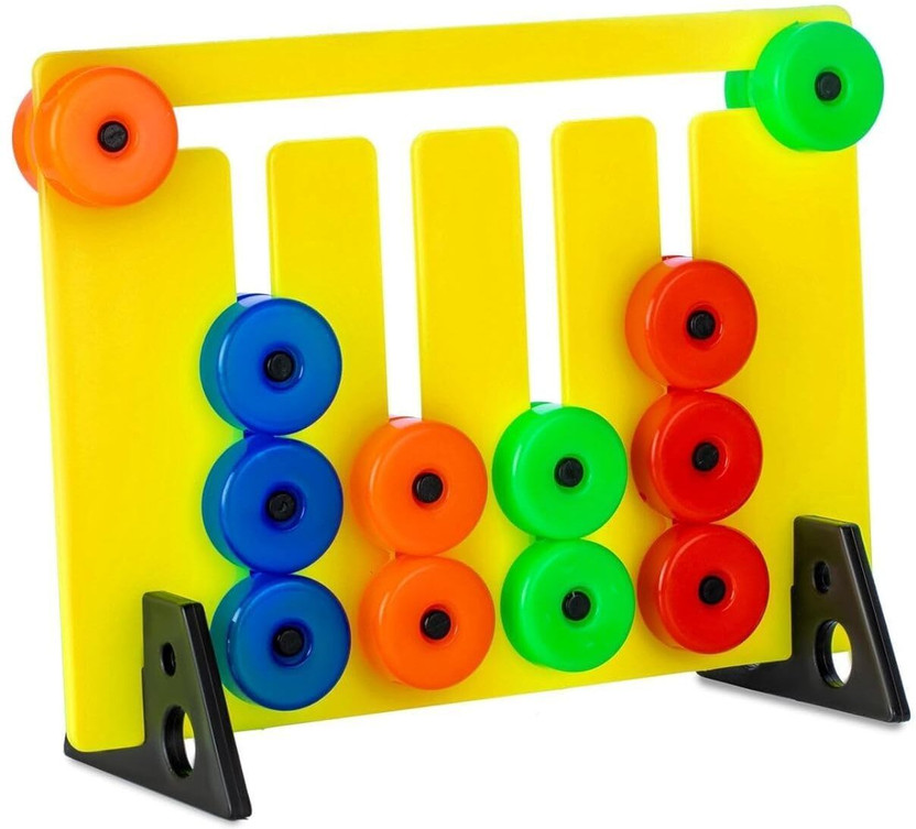 Learn With Fun Puzzle Game Learning Colour and Pattern Matching Montessori Slide Toy for Kids(Multicolor)