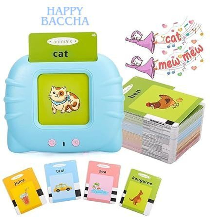 HAPPY BACCHA Kids Sound Enabled Study Cards(Multicolor)