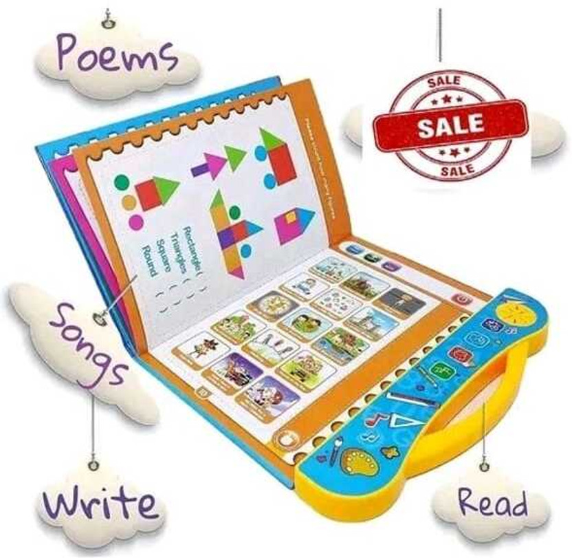 Aayan multiples Intelligence and Sound Book for Children ,English Letters, Words(Multicolor)