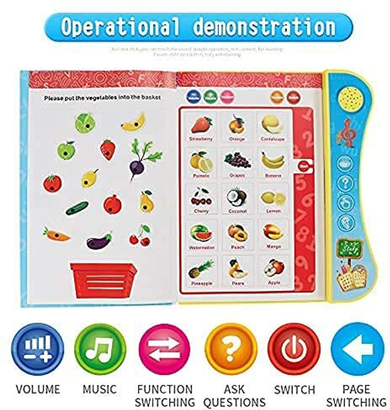 Globular Voice Learning Book Educational Toy for Kids(Multicolor)