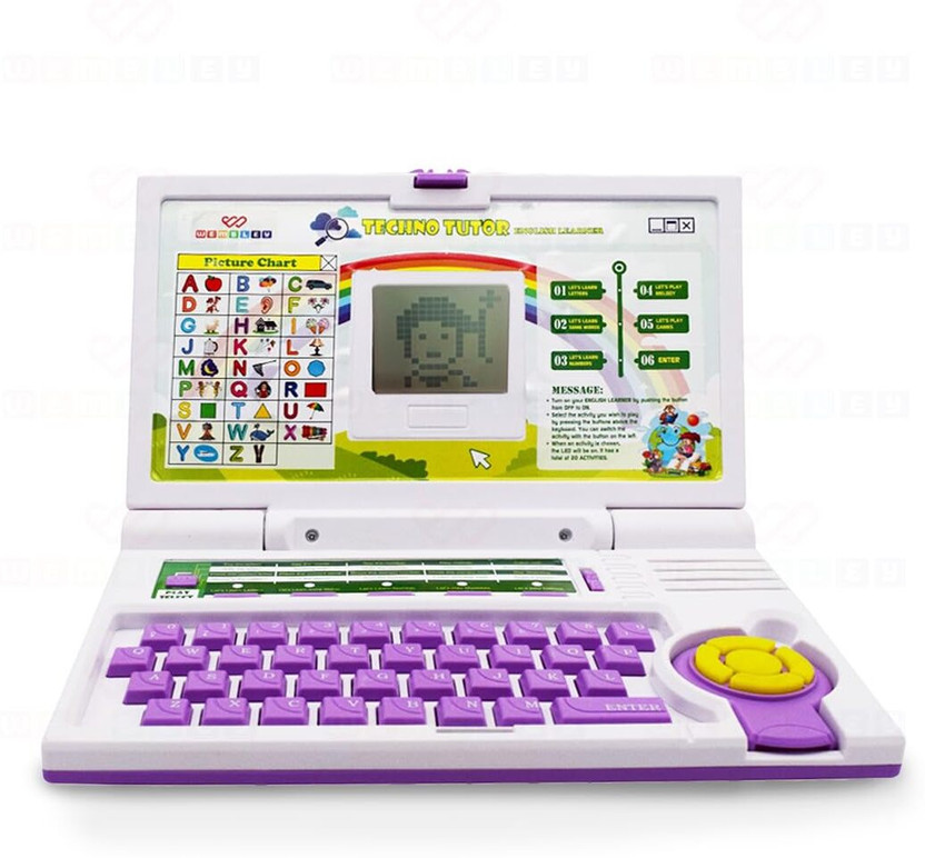 Wembley Kids Laptop Computer Toy Electronic Alphabet Number Learning & Educational Toy(Purple)