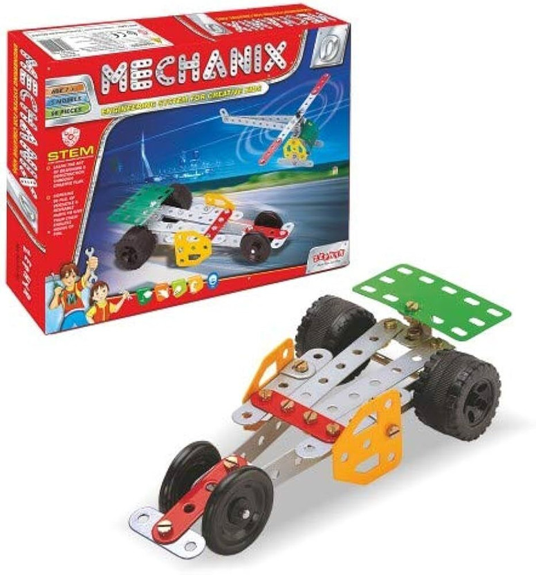 Little Mind STEM Mechanix Engineering Assembly Construction Kit for Creative Kids 5+(Multicolor)