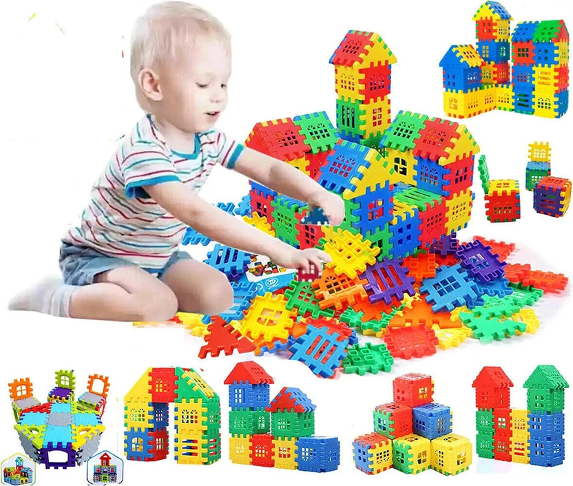 BOZICA Learning Educational House blocks baby toys games for kids girls boys 3+years(Multicolor)