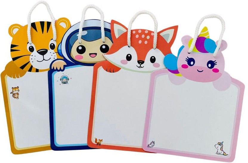 Cots Cots and Cuddles 8pc Cute Animal Design Dual-Sided Write & Wipe Board for Kids(Multicolor) - Flipkart Deal