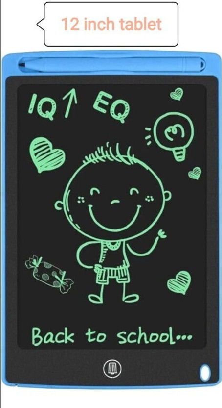 Mid Light 12inch LCD writing pad for kids Rewriting paperless electronic digital slate M1(Blue, Black, Green, Red, Pink)