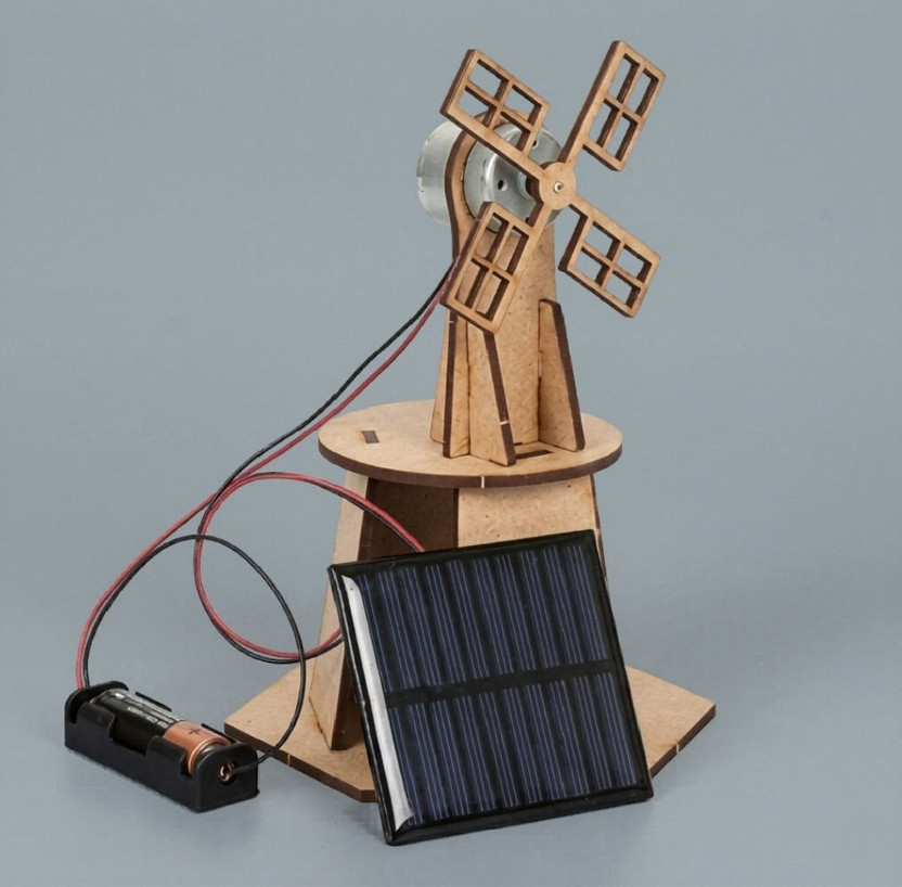 ERHIndia ERHIndia DIY Solar Project Panel Windmill Working Model for School Students and Kids STEM(Brown) - Flipkart Deal
