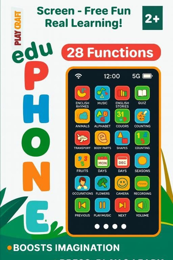 mega star 24 Modes Talking Baby Smart Phone Mobile Toy(Multicolor)